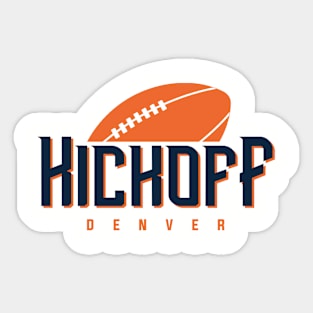 Denver Football Team Sticker